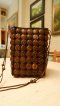 Coconut shell side bag - Natural Brown