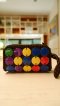 Coconut shell bag - Muti Colors (Rectangular shape with circle pattern)