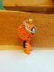 Braided Rope Keychain- Orange Monster