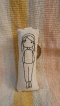 Fabric Keychain - PIllow Girl