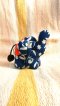 Fabric Keychain - Blue/Orange Elephant