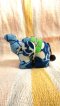 Fabric Keychain - Blue/Green Elephant