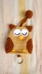 Knit Keychain - Brown Owl