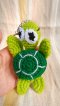 Knit Keychain - Green Turtle