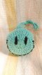 Knit Keychain - Smiley Green