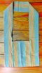 Brown and blue shoulder bag