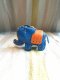 Elephant Keychain (Light Blue-Brown)