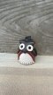 Small Owl Keychain (Dark Purple-Black)