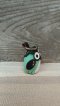 Small Owl Keychain (Green-ฺBlack)