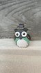 Small Owl Keychain (Green-ฺBlack)