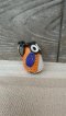 Small Owl Keychain (Orange-Blue)