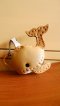 Whale keychain - Light Brown