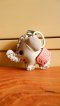 Elephant keychain - White & Orange