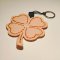 Peach Clover Keychain