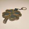 Gray Clover Keychain