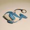 Light Blue Whale Keychain
