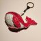 Red Whale Keychain