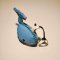 Light Blue Whale Keychain