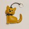 Yellow kitten keychain