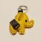 Yellow baby elephant keychain