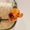 Orange baby elephant keychain