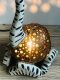 Lamp from coconut shell - Zebra