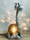 Lamp from coconut shell - Zebra