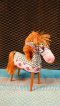 Fabric Horse Doll with Wooden Legs