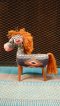 Fabric Horse Doll with Wooden Legs