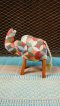 Fabric Elephant Doll with Wooden Legs