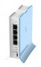 hAP lite TC Small home AP with four ethernet ports and a colorful enclosure