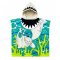 Poncho Beach Cloak Zeepro Kids Size – Green Shark