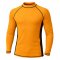 Rash Guard Long Sleeve Zeepro Men With Low Collar Orange Black