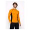 Rash Guard Long Sleeve Zeepro Men With Low Collar Orange Black