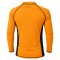 Rash Guard Long Sleeve Zeepro Men With Low Collar Orange Black