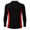 Rash Guard Long Sleeve Zeepro Men With Low Collar Black Red