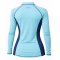 Rash Guard Long Sleeve Zeepro Women With Low Collar Mint Navy