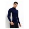 Rash Guard Long Sleeve Zeepro Men With Low Collar Navy White