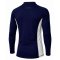 Rash Guard Long Sleeve Zeepro Men With Low Collar Navy White
