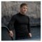 Rash Guard Long Sleeve Zeepro Men With Low Collar Black