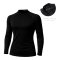 Rash Guard Long Sleeve Zeepro Men With Low Collar Black