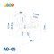 ขายึดลำโพงติดผนัง (ขนาดกลาง) BDEE รุ่น AC-05 จำนวน 1 คู่
