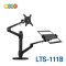 ขาตั้งจอมอนิเตอร์+โน๊ตบุ๊ค (แบบยึดขอบโต๊ะ) BDEE รุ่น LTS-111B (มี 2 แขน) สีดำ