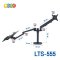 ขาตั้งจอมอนิเตอร์+โน๊ตบุ๊ค (แบบยึดขอบโต๊ะ) BDEE รุ่น LTS-555B (มี 2 แขน แขน Gas Spring 1 แขน) สีดำ