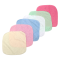 ผ้าเช็คหน้าและมือ คอตตอน แพ็ค6ผืน แบบสีพื้น