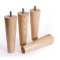 ขาไม้กลมกรวยสีธรรมชาติ