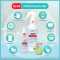 Curesys Hand Sanitizer Spray 300ml. Lime&Basil แพ็ค1 และแพ็ค6 75% Natural Alcohol