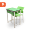 ชุดโต๊ะเก้าอี้นักเรียนสี รุ่น MIX-P