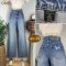 ♥️ รหัสOM95 ▪️ป้าย New York Jeans  ▪️ เอว 29" สะโพก 37" ต้นขา 23" ▪️เป้า 10.5" ยาว 42" (นิ้ว)