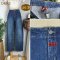 ♥️ รหัสOM42 ▪️ป้าย Denim Basicone  ▪️ เอว 30" สะโพก 38" ต้นขา 21" ▪️เป้า 9.5" ยาว 39" (นิ้ว)